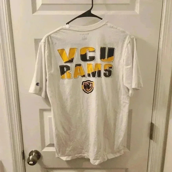 Mens Short Sleeved VCU Champion White T Shirt NWOT Size M #A15 - Picture 4 of 6